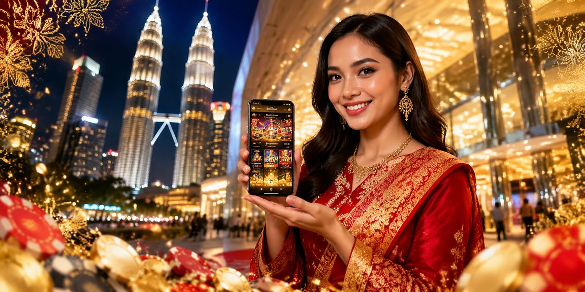 Suasana aplikasi kasino Kuala Lumpur dengan tema promosi perayaan tempatan Malaysia