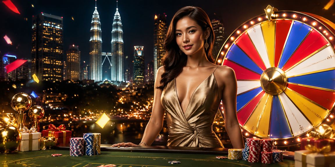 Suasana cabutan bertuah di Petaling Jaya dengan tema pertaruhan dan hiburan tempatan Malaysia